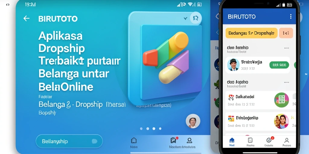 Tampilan antarmuka BIRUTOTO yang intuitif untuk pengguna Dropship.