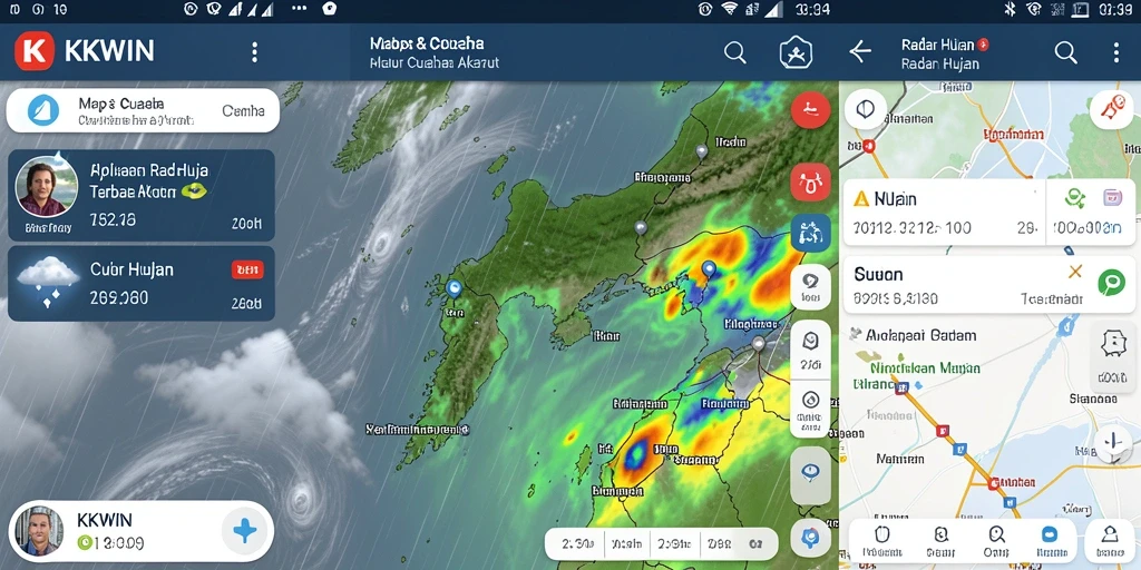 Tampilan antarmuka KKWIN yang jelas dan informatif untuk Radar Hujan.