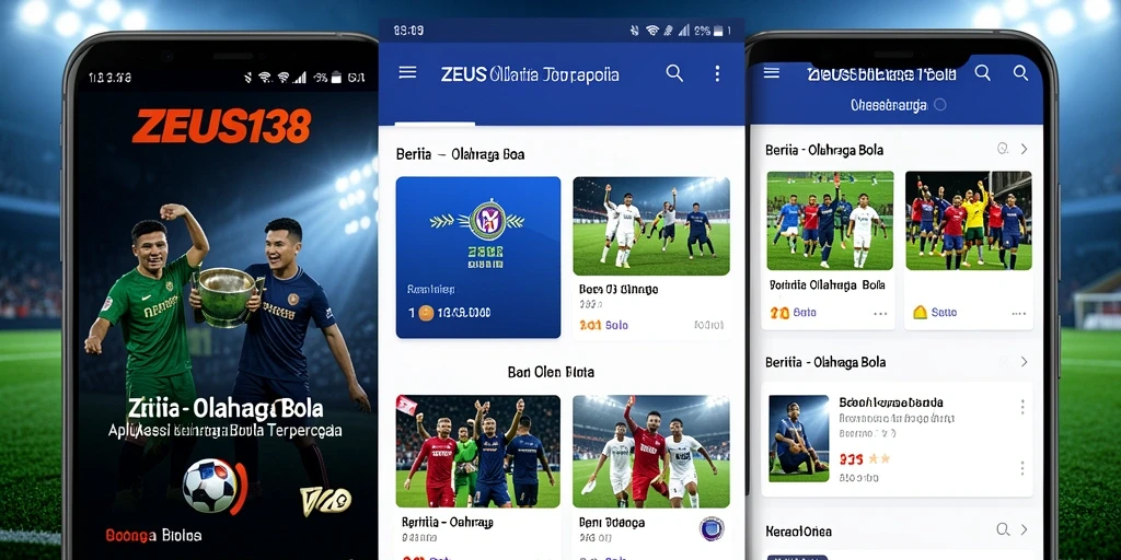 Antarmuka aplikasi <strong>ZEUS138</strong> menampilkan berita dan analisis sepak bola terkini.